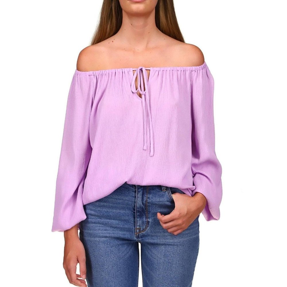 NWT - Sanctuary The Ballet Neck Blouse Lilac Purple New!  Size Small